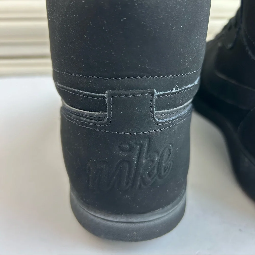 Nike Ebernon High Top Mid SE Triple Black Men's Basketball Athletic Shoes Gym